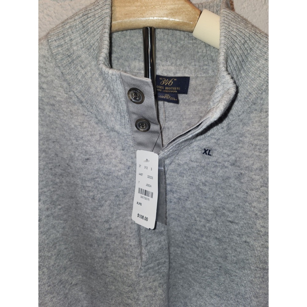 Brooks Brothers 100% Lambswool Men's Sweater XL NWT - Picture 9 of 10